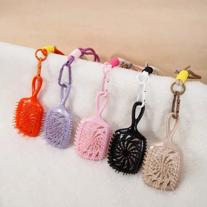 Glossy Hair Comb, Transparent Glossy Hollow Hair Styling Comb, Home Hair Styling Comb, Anti-Static Scalp Massage Comb, Suitable For Dry And Wet Styling, Suitable For Straight And Normal Hair- Ladies