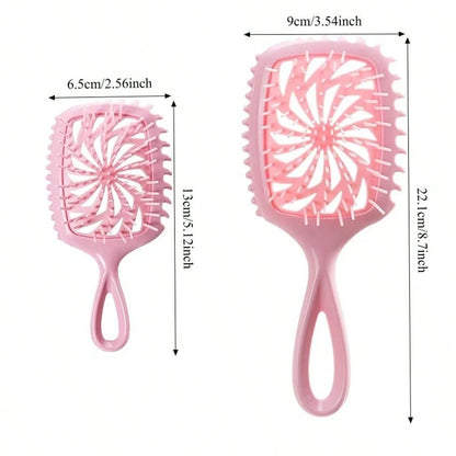 Glossy Hair Comb, Transparent Glossy Hollow Hair Styling Comb, Home Hair Styling Comb, Anti-Static Scalp Massage Comb, Suitable For Dry And Wet Styling, Suitable For Straight And Normal Hair- Ladies