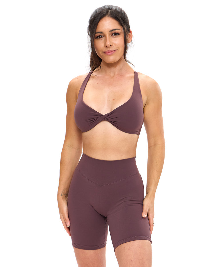 Glow Sports Bra - Smoked Cherry