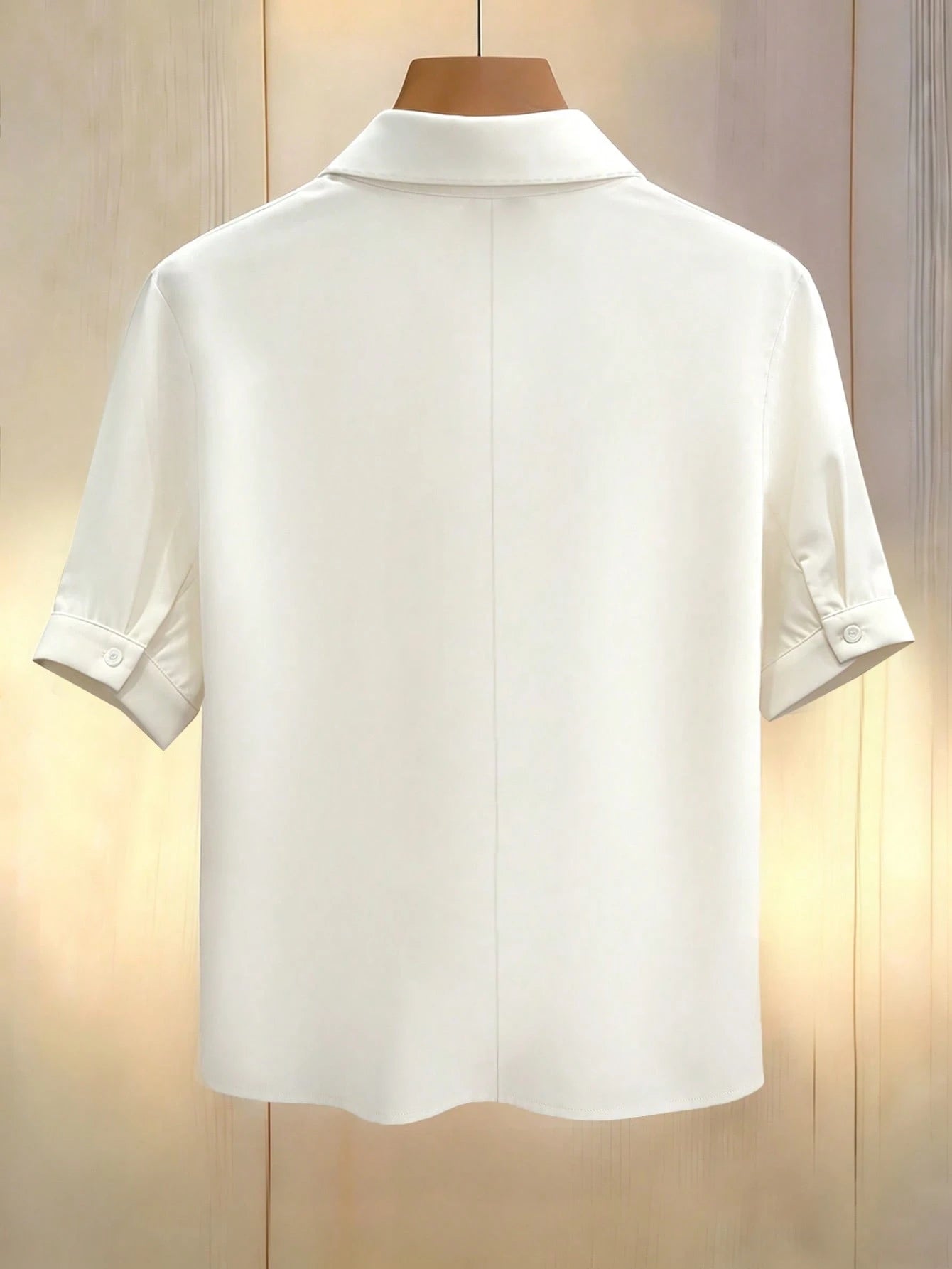 GlowEve CURVE Plus Size Women's Tie Design Casual Versatile Everyday Outing Shirt