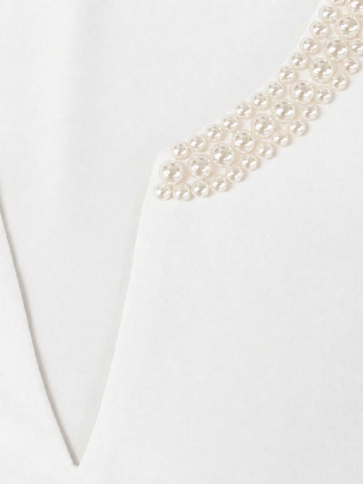 GlowEve Women's Casual Faux Pearl Decorated Blouse, Versatile For Daily Wear