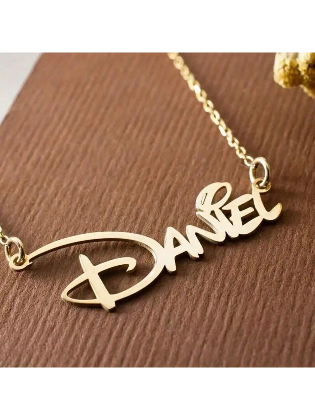 Gold Silver Personalized Name Necklace, Custom Stainless Steel English Letter Pendant, Graduation Gift, Minimalist Jewelry, Birthday Gift