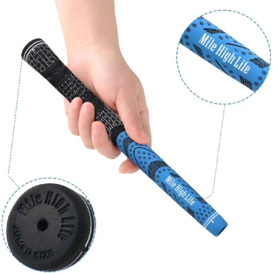 Golf Grips 13 Pack/ 3 Pack- All-Weather Soft Rubber Golf Club Grips- High Shock Absorption, Enhanced Traction- Standard, Midsize & Jumbo Size (Core 0.58"-0.61"),45719718