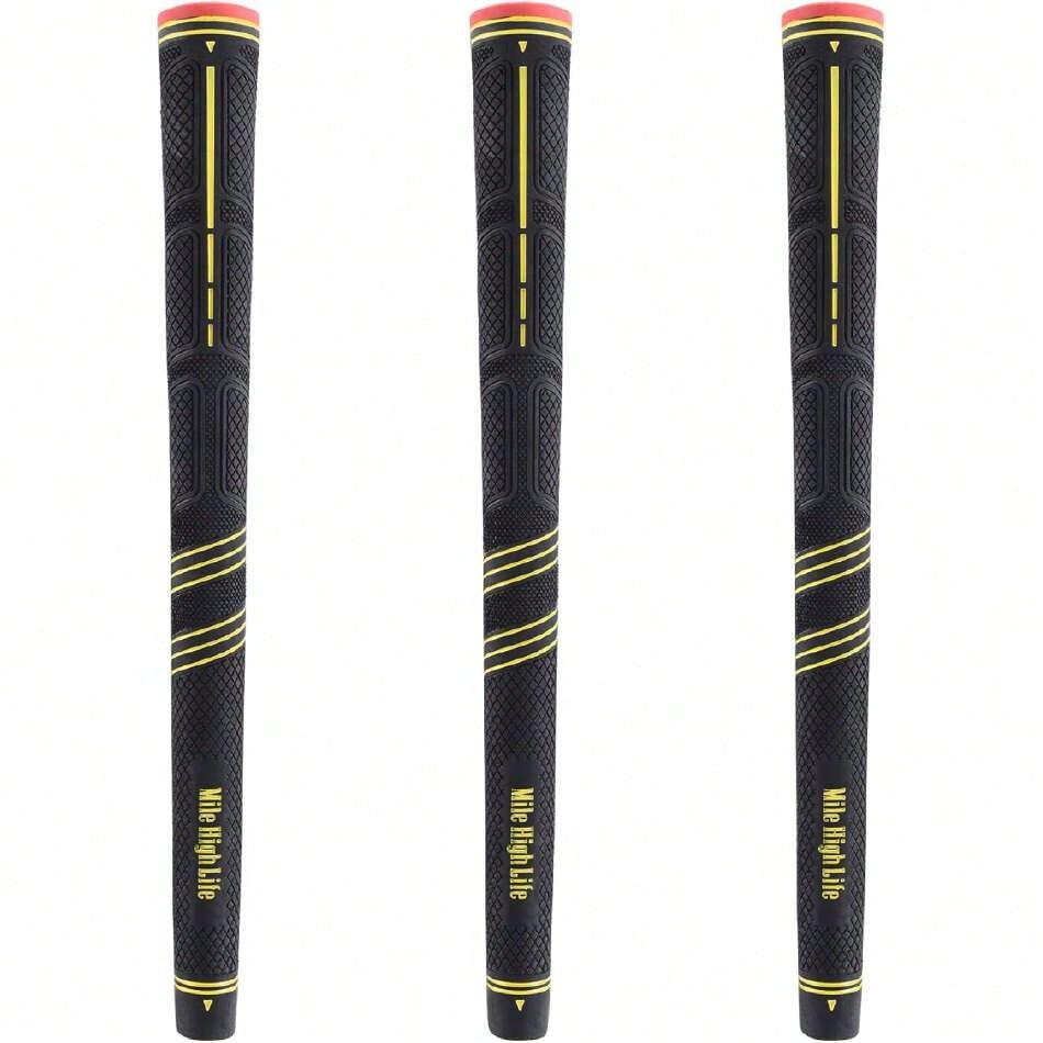 Golf Grips 13 Pack/ 3 Pack- All-Weather Soft Rubber Golf Club Grips- High Shock Absorption, Enhanced Traction- Standard, Midsize & Jumbo Size (Core 0.58"-0.61"),45719718