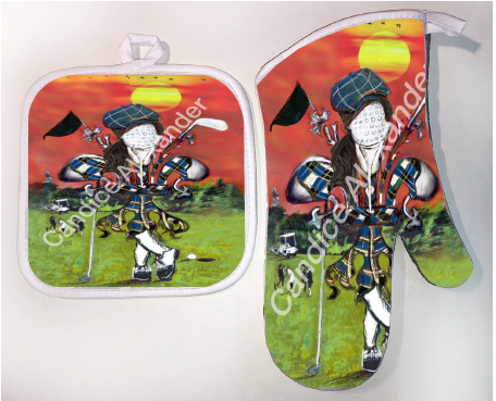 Pot Holder & Oven Mitt Set