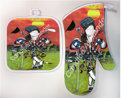 Pot Holder & Oven Mitt Set