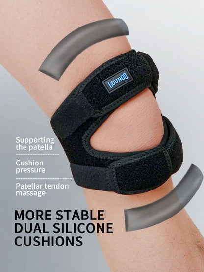 GOUNOD Basic Model Knee Support Brace- Unisex Patella Stabilizer For Sports-Soccer, Basketball, Running, Tennis, Volleyball & Squats.
