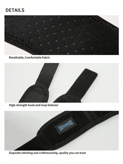 GOUNOD Basic Model Knee Support Brace- Unisex Patella Stabilizer For Sports-Soccer, Basketball, Running, Tennis, Volleyball & Squats.