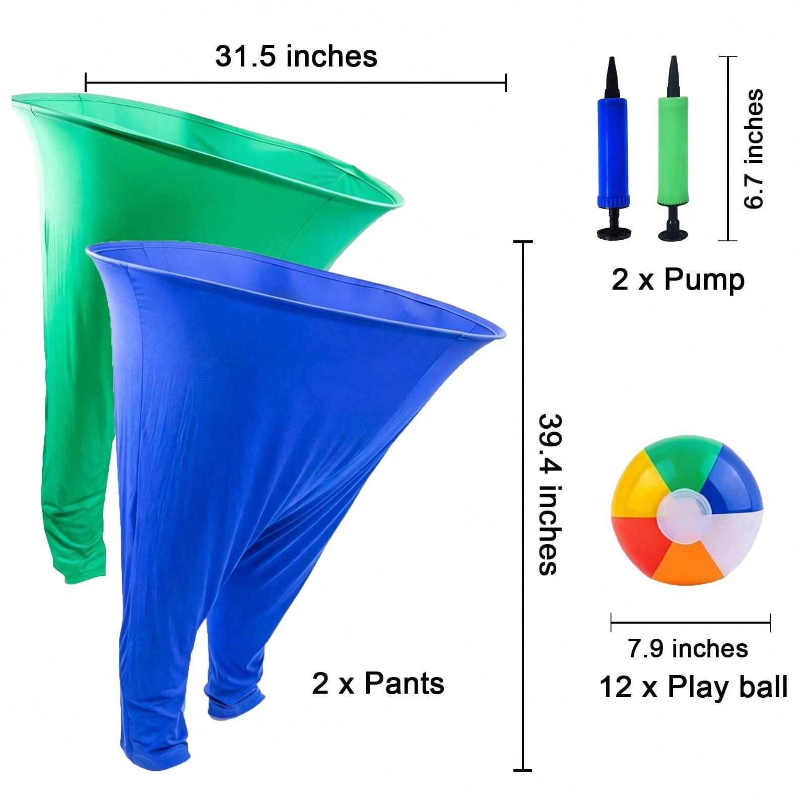 Grandma Pants Backyard Games With Bouncy Balls: Fun Inflatable Outdoor Party Games, Interactive Team Games For Adults And Children, Suitable For Backyard Lawns, Beaches, Carnivals, Family Gatherings