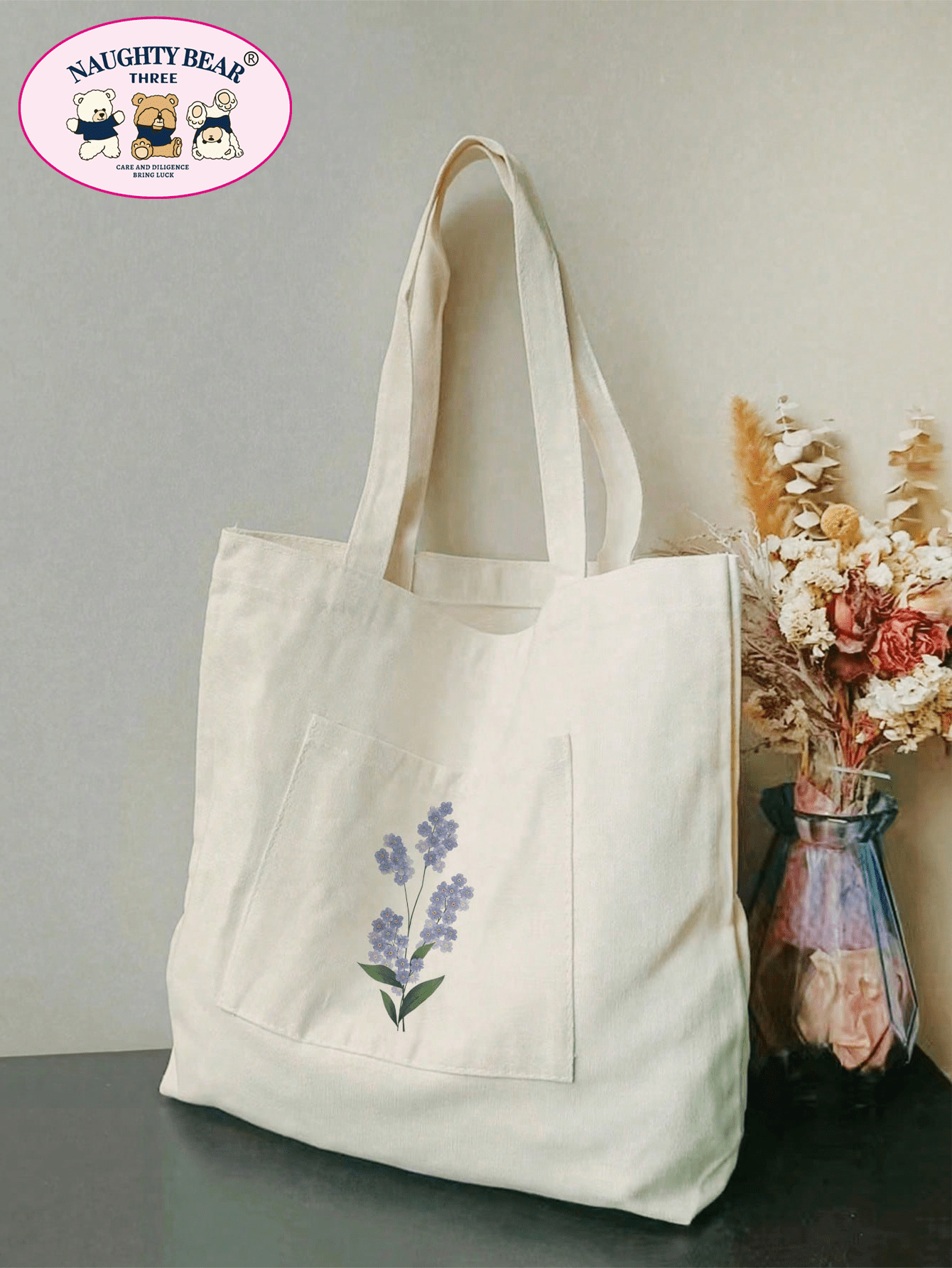 Graphic Print Shopper Bag Double Handle Casual Style Shoulder Bag, Crossbody Bag, Cross Body Bag, Handbag Preppy Stuff, Classic, Anime, Funny Canvas Square Bag Women, Ladies, Lover, For School Travel
