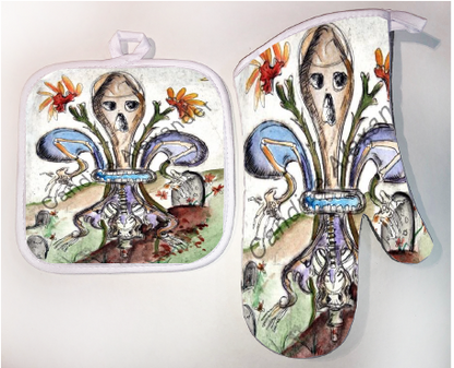 Pot Holder & Oven Mitt Set