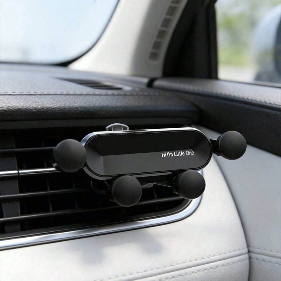 Gravity Car Air Vent Phone Holder, Gravity Car Phone Mount, Auto-Clamping Car Phone Holder, Hands-Free One-Hand Operation Phone Mount, Compact Stable Secure Clip, Compatible With IPhone And Android, C