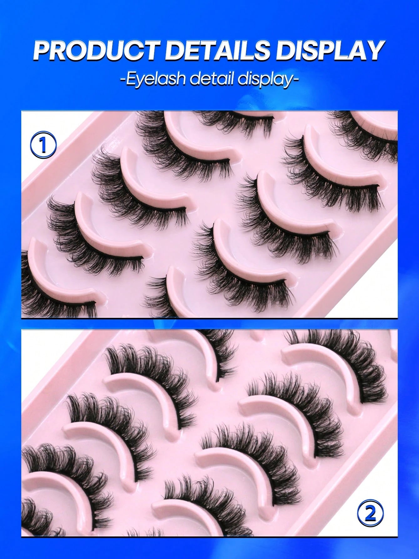 GROINNEYA 10 Pairs Manga Lashes Faux Mink Eyelashes Cat Eye Eyelashes Short Natural Full False Eyelashes Travel Essentials Makeup Tools (PN31) Strip Lashes,Lashes,Eyelashes,Fake Lashes
