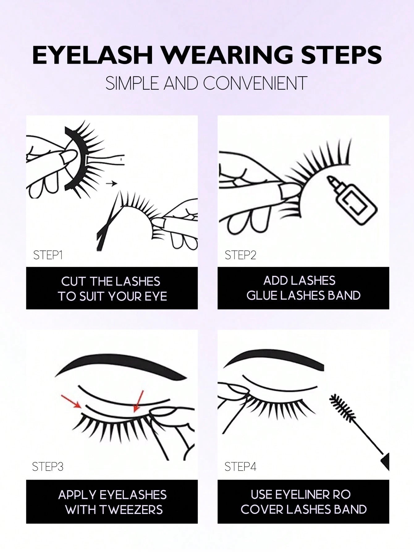 GROINNEYA 7 Pairs New Cat Eye False Eyelashes, Natural & Lengthening Transparent Band, Flared Ends, Elongate Eye Shape, Faux Mink Lashes, Makeup Use (XF10) Strip Eyelashes, Lashes, False Lashes, Fake