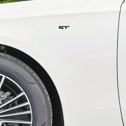 GT Metal Car Emblem Sticker- Suitable For Trunk, Rear, Side Body Badge Decal, Exterior Decorative Accessories For Most Vehicles