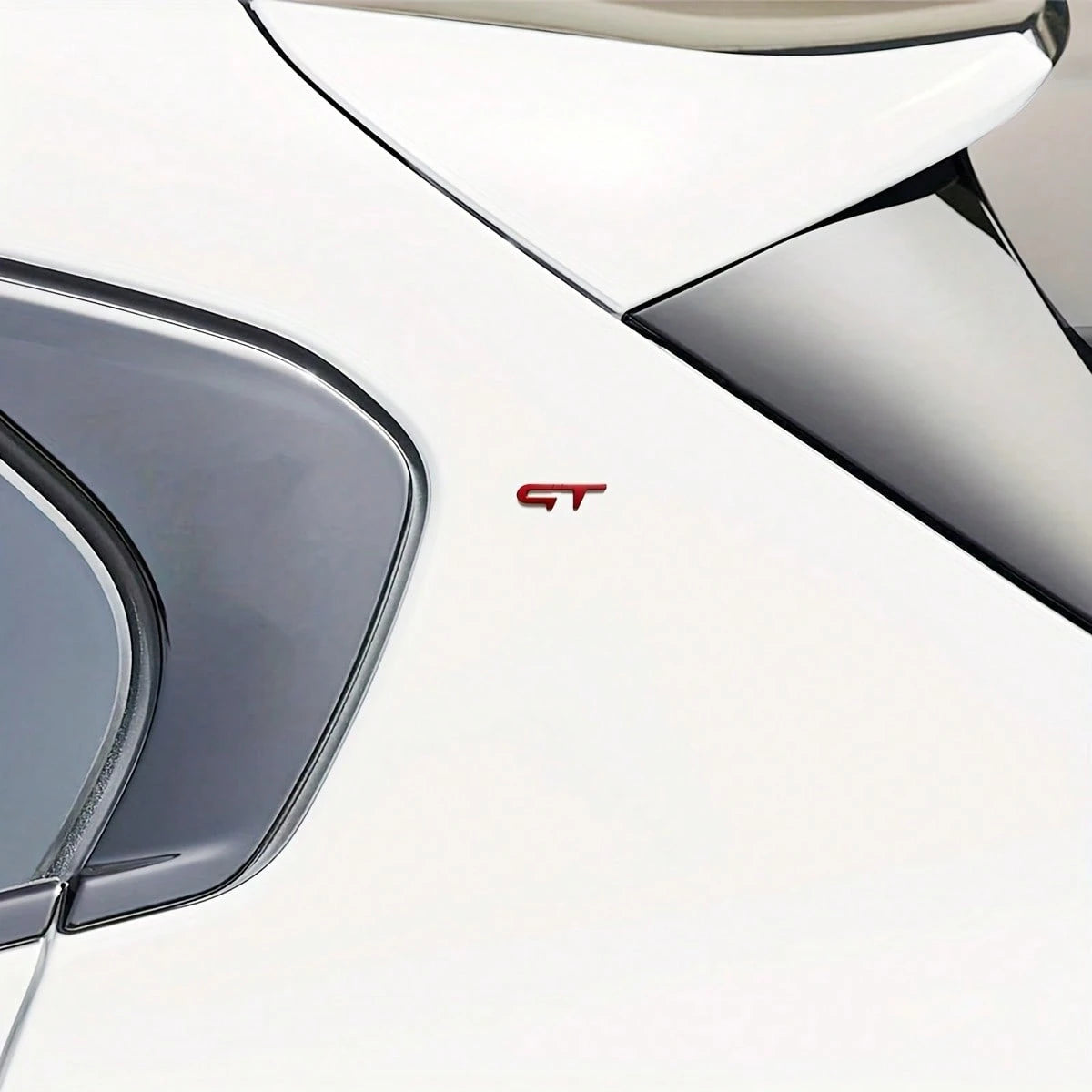 GT Metal Car Emblem Sticker- Suitable For Trunk, Rear, Side Body Badge Decal, Exterior Decorative Accessories For Most Vehicles