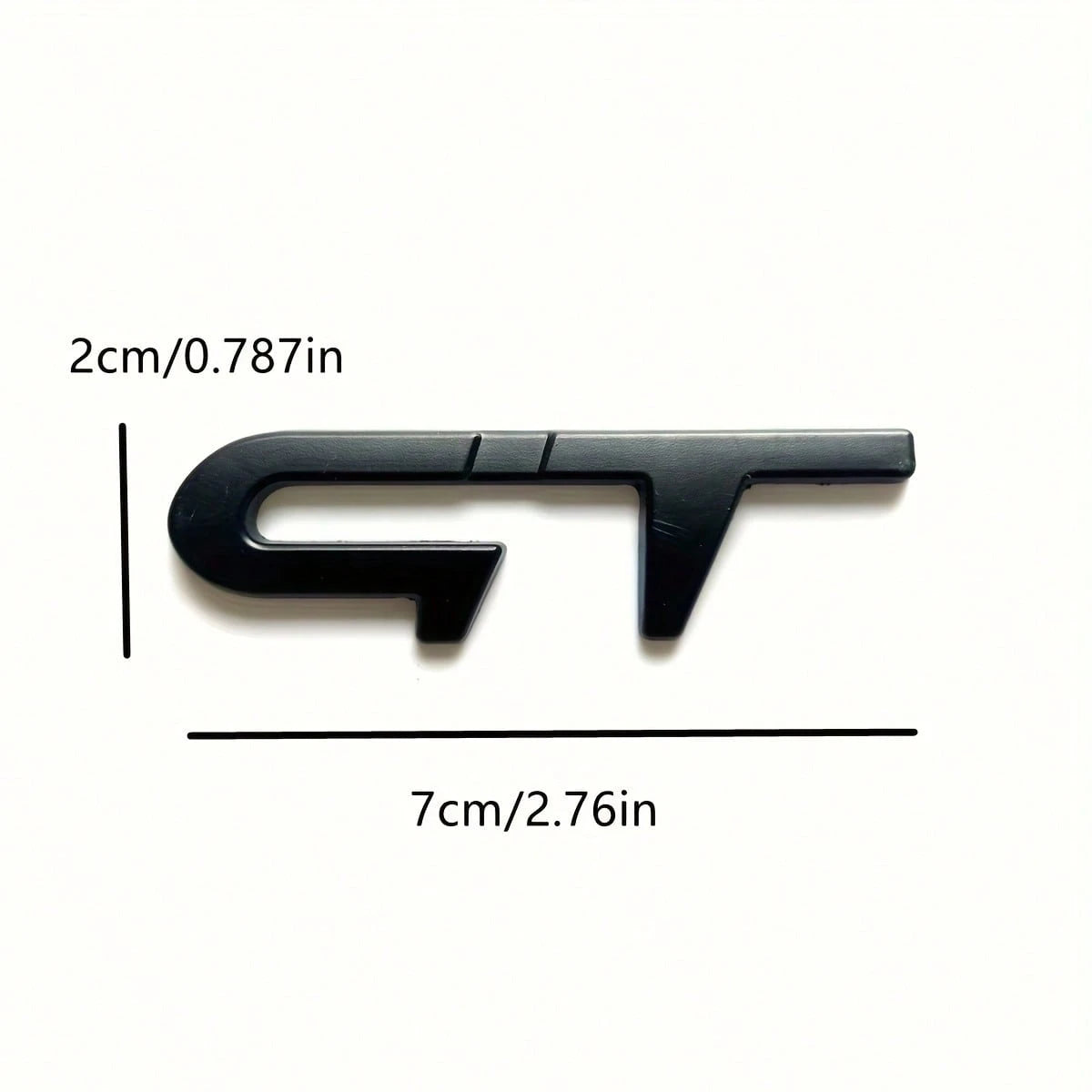 GT Metal Car Emblem Sticker- Suitable For Trunk, Rear, Side Body Badge Decal, Exterior Decorative Accessories For Most Vehicles