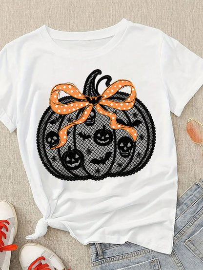 Halloween Black Faux Lace Pumpkin DIY Iron-On Transfer Patch, Clothing Decoration, Suitable For T-Shirts, Sweatshirts, Fabric Decoration, Pillowcases, Canvas Bags And Fabric Clothing Decoration, Handm