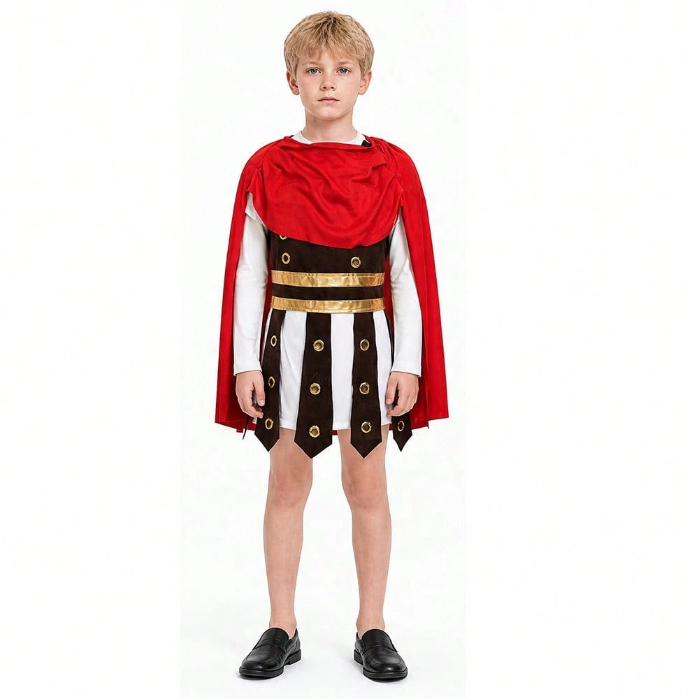 Halloween Cosplay Costumes For Children Unisex Roman Warrior Costumes Ancient Roman Empire Soldier Party Costumes Halloween