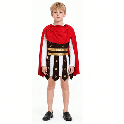 Halloween Cosplay Costumes For Children Unisex Roman Warrior Costumes Ancient Roman Empire Soldier Party Costumes Halloween