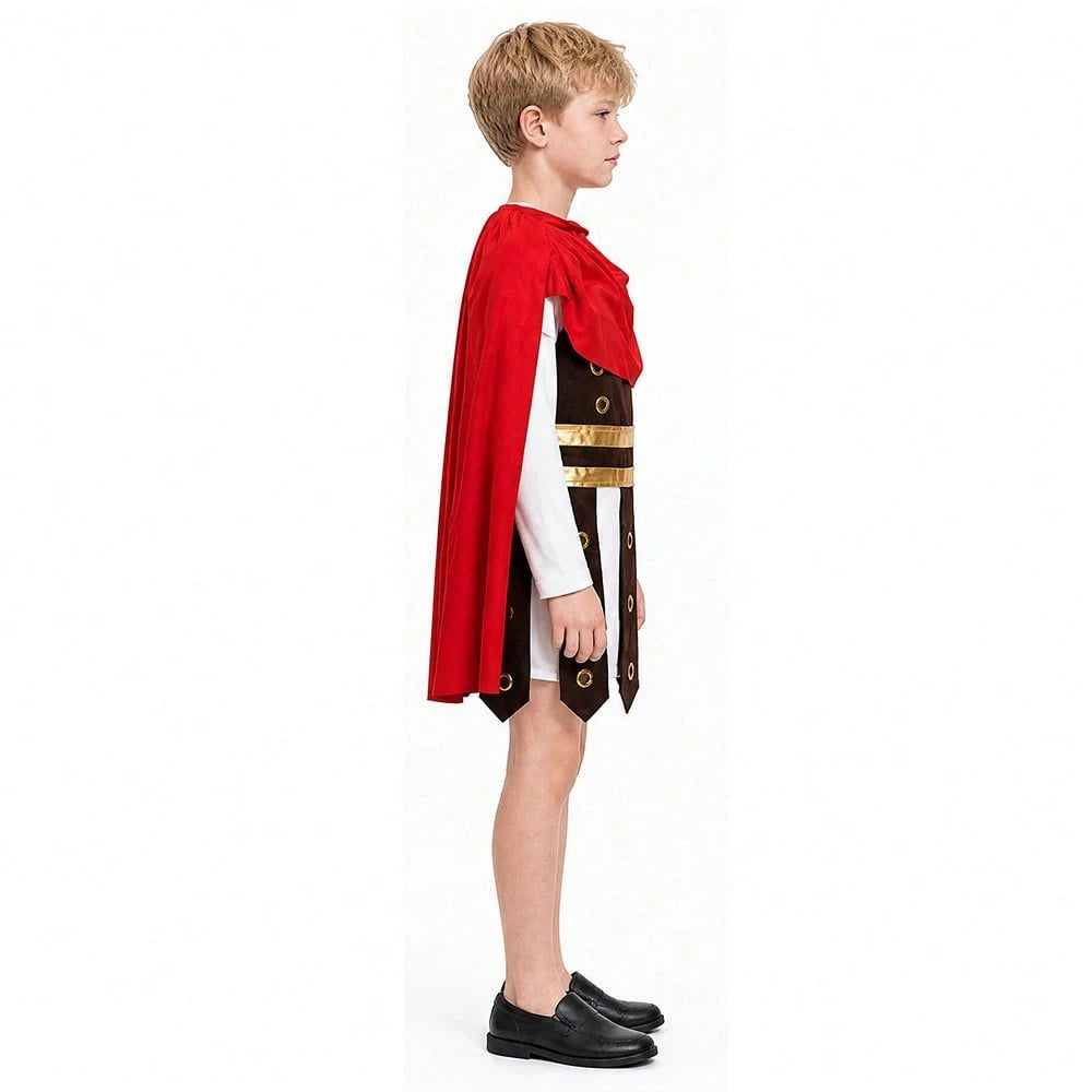 Halloween Cosplay Costumes For Children Unisex Roman Warrior Costumes Ancient Roman Empire Soldier Party Costumes Halloween