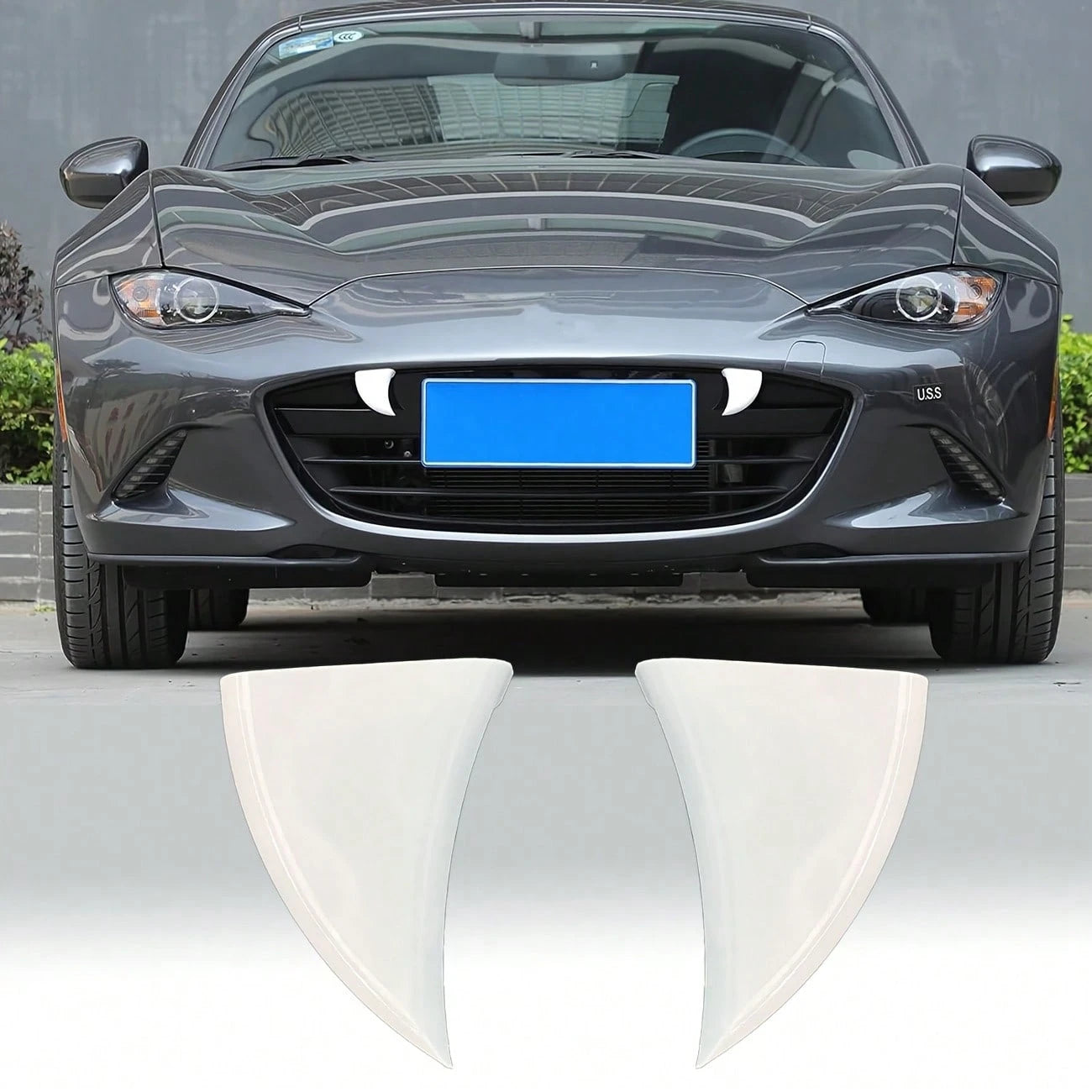 Halloween Exclusive Grille Fang Decoration, Fits Car Front Grille, Eye-Catching Design, Easily Create Personalized Car Style