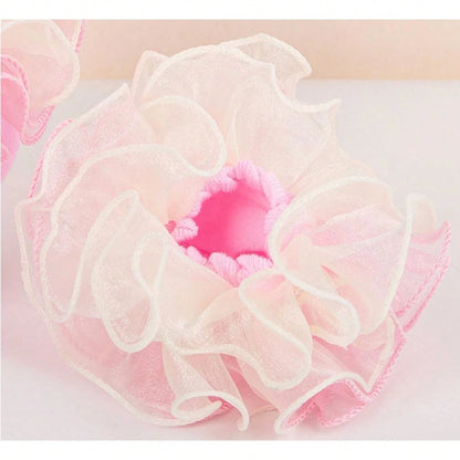 Halloween Women Big Ruffle Socks Double Lace Turn Cuff,Breathable Cotton Frilly Cute Dress Sock Girls Women,K407