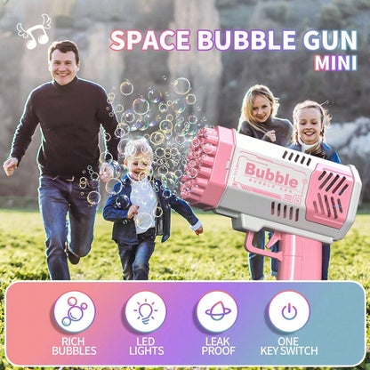 Handheld Automatic Bubble Blower Toy, Electric Bubble Gun Launcher For Kids, Bubble Machine [No Batteries, No Bubble Solution]
