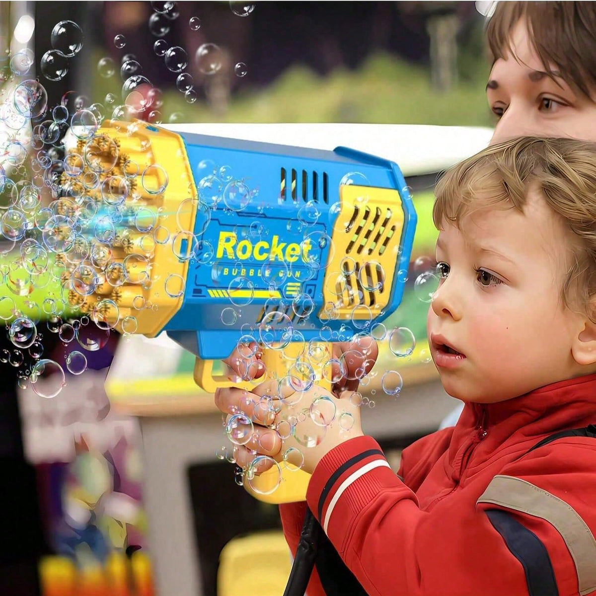 Handheld Automatic Bubble Blower Toy, Electric Bubble Gun Launcher For Kids, Bubble Machine [No Batteries, No Bubble Solution]