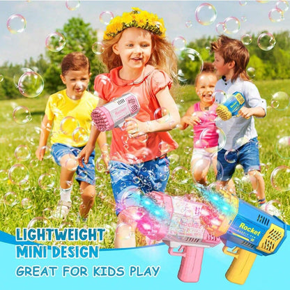 Handheld Automatic Bubble Blower Toy, Electric Bubble Gun Launcher For Kids, Bubble Machine [No Batteries, No Bubble Solution]