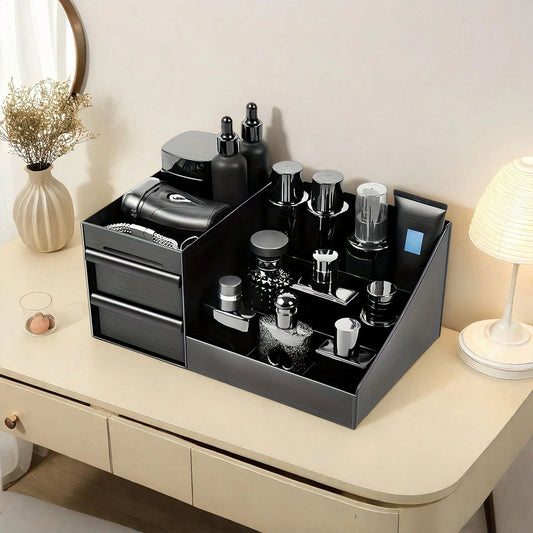 Handy Desktop Makeup Organizer With Drawers – Space-Saving Cosmetic Storage For Daily Skincare & Toiletries,It Is The Top Choice For High-End, Refined And Successful Individuals. It Is A Must-Have Gif