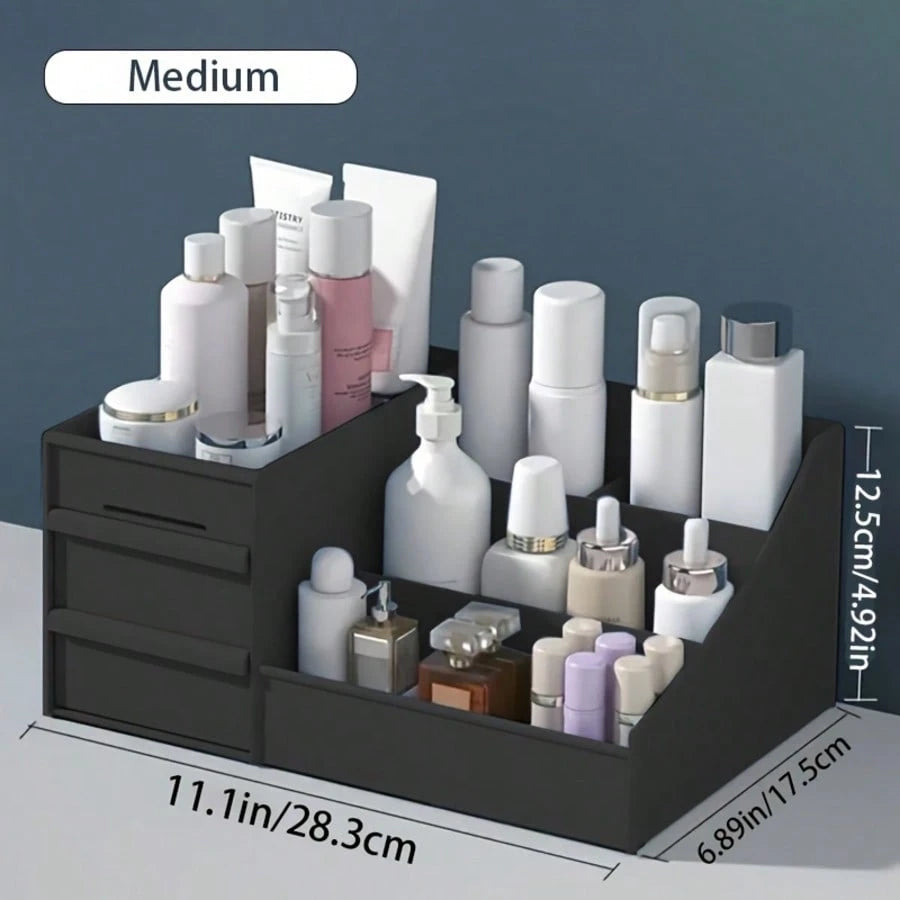 Handy Desktop Makeup Organizer With Drawers – Space-Saving Cosmetic Storage For Daily Skincare & Toiletries,It Is The Top Choice For High-End, Refined And Successful Individuals. It Is A Must-Have Gif