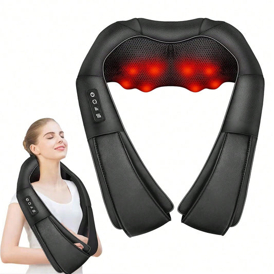 HanTai Neck Massager Back Massage With Heat,Shoulder Massager For Neck,Back,Shoulder,Foot And Leg Muscle Relax,Electric Deep Tissue 3D Kneading Massager,For Women Men Mom Dad