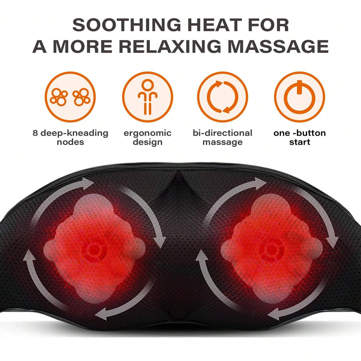 HanTai Neck Massager Back Massage With Heat,Shoulder Massager For Neck,Back,Shoulder,Foot And Leg Muscle Relax,Electric Deep Tissue 3D Kneading Massager,For Women Men Mom Dad