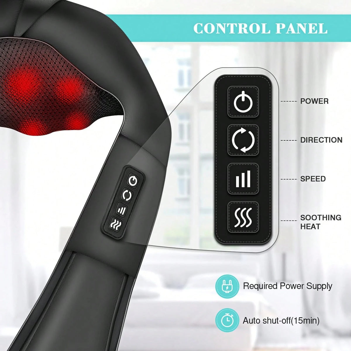 HanTai Neck Massager Back Massage With Heat,Shoulder Massager For Neck,Back,Shoulder,Foot And Leg Muscle Relax,Electric Deep Tissue 3D Kneading Massager,For Women Men Mom Dad