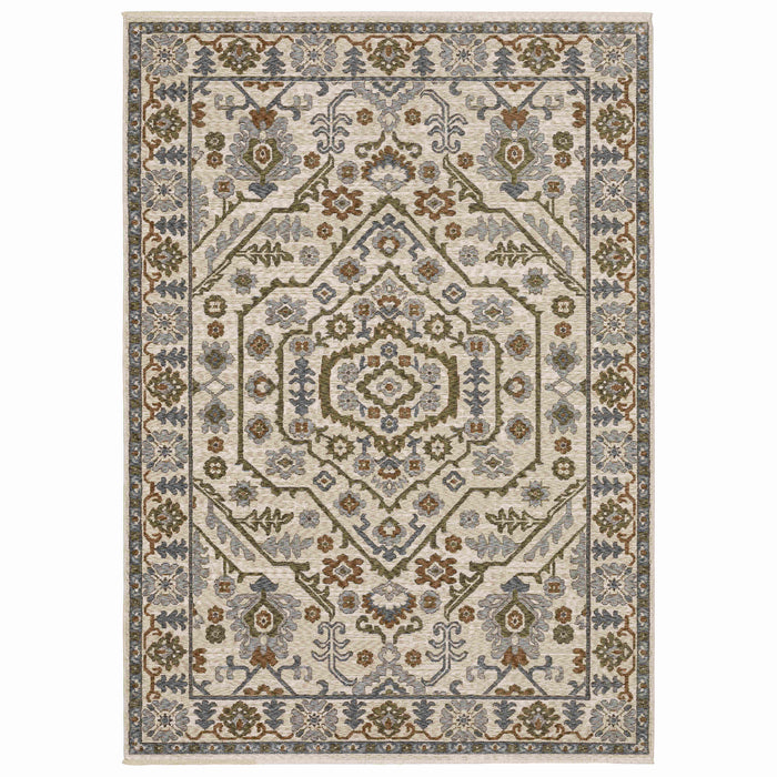 Oriental Weavers Area Rugs Hastings Area Rugs HA02i Beige-Beige in Many Sizes