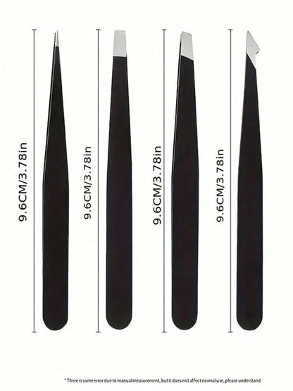 Haus Hana Tweezers For Hair Removal Professional Tweezers Set Mini Tweezers For Travel Tweezers For Facial Hair Eyebrow Shaping Precision Tweezers Tweezers Best Tweezers For Sensitive Skin