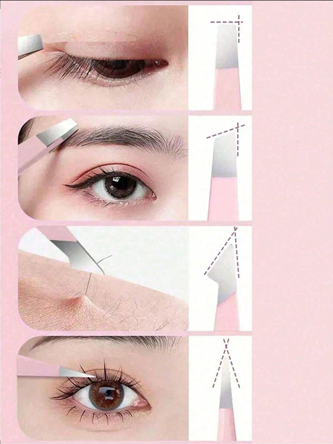 Haus Hana Tweezers For Hair Removal Professional Tweezers Set Mini Tweezers For Travel Tweezers For Facial Hair Eyebrow Shaping Precision Tweezers Tweezers Best Tweezers For Sensitive Skin