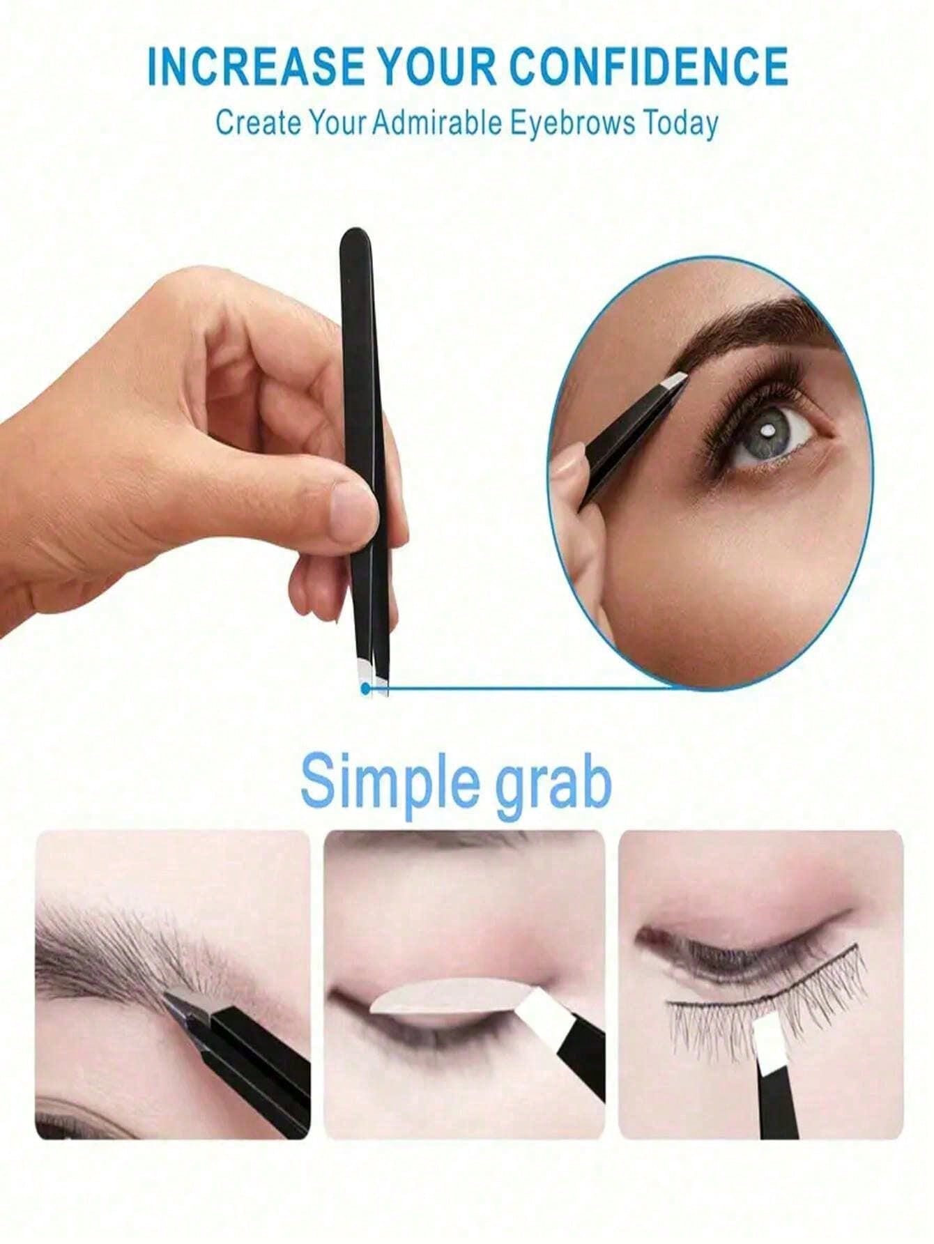 Haus Hana Tweezers For Hair Removal Professional Tweezers Set Mini Tweezers For Travel Tweezers For Facial Hair Eyebrow Shaping Precision Tweezers Tweezers Best Tweezers For Sensitive Skin