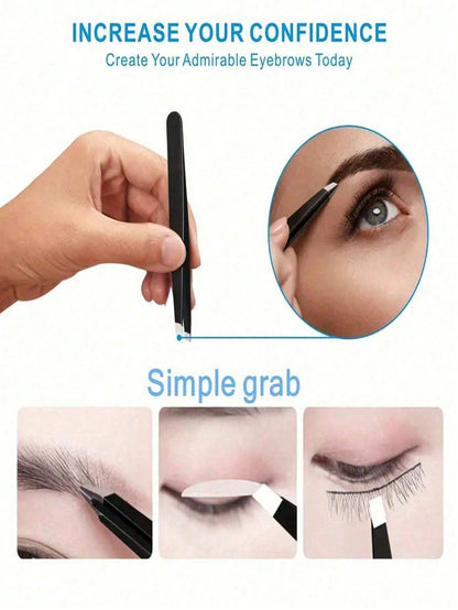 Haus Hana Tweezers For Hair Removal Professional Tweezers Set Mini Tweezers For Travel Tweezers For Facial Hair Eyebrow Shaping Precision Tweezers Tweezers Best Tweezers For Sensitive Skin