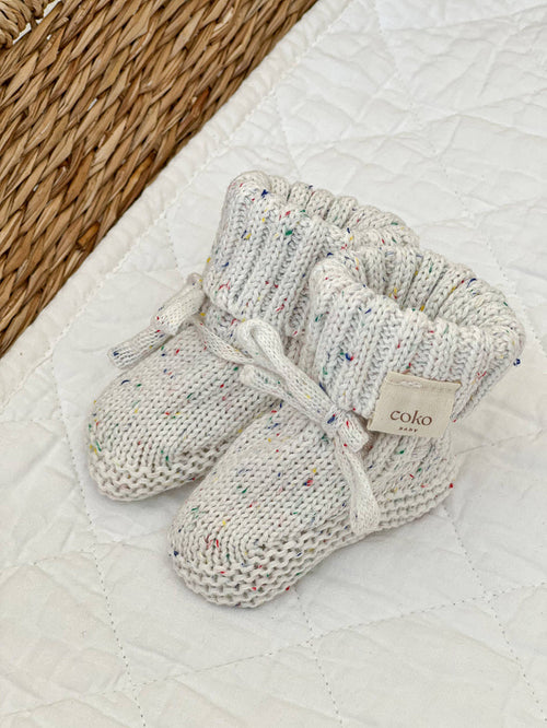 Heirloom Booties - Milk