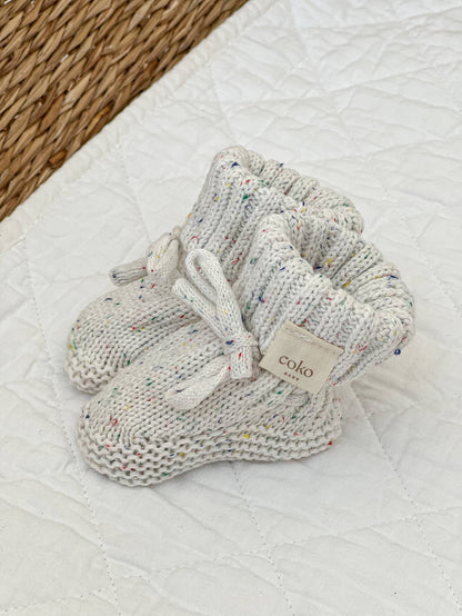 Heirloom Booties - Milk