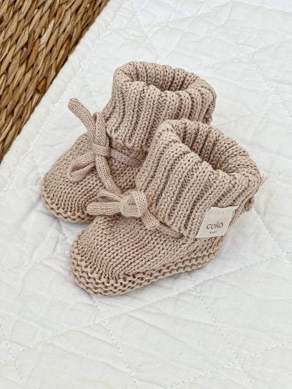 Heirloom Booties - Oat