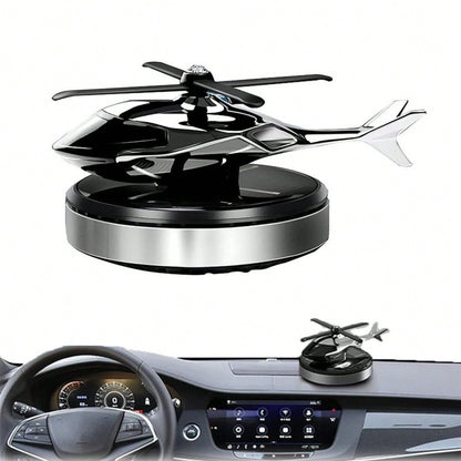 Helicopter Shaped Car Air Fresheners, Solar Helicopter Car Aromatherapy, Rotating Solar Powered Car Freshener For Car Decor, Car Interior Dashboard Decoration, Car Interior Decor, Universal Car Interi