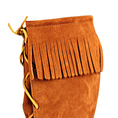 High Boots with Fringe - costumesandcollectibles