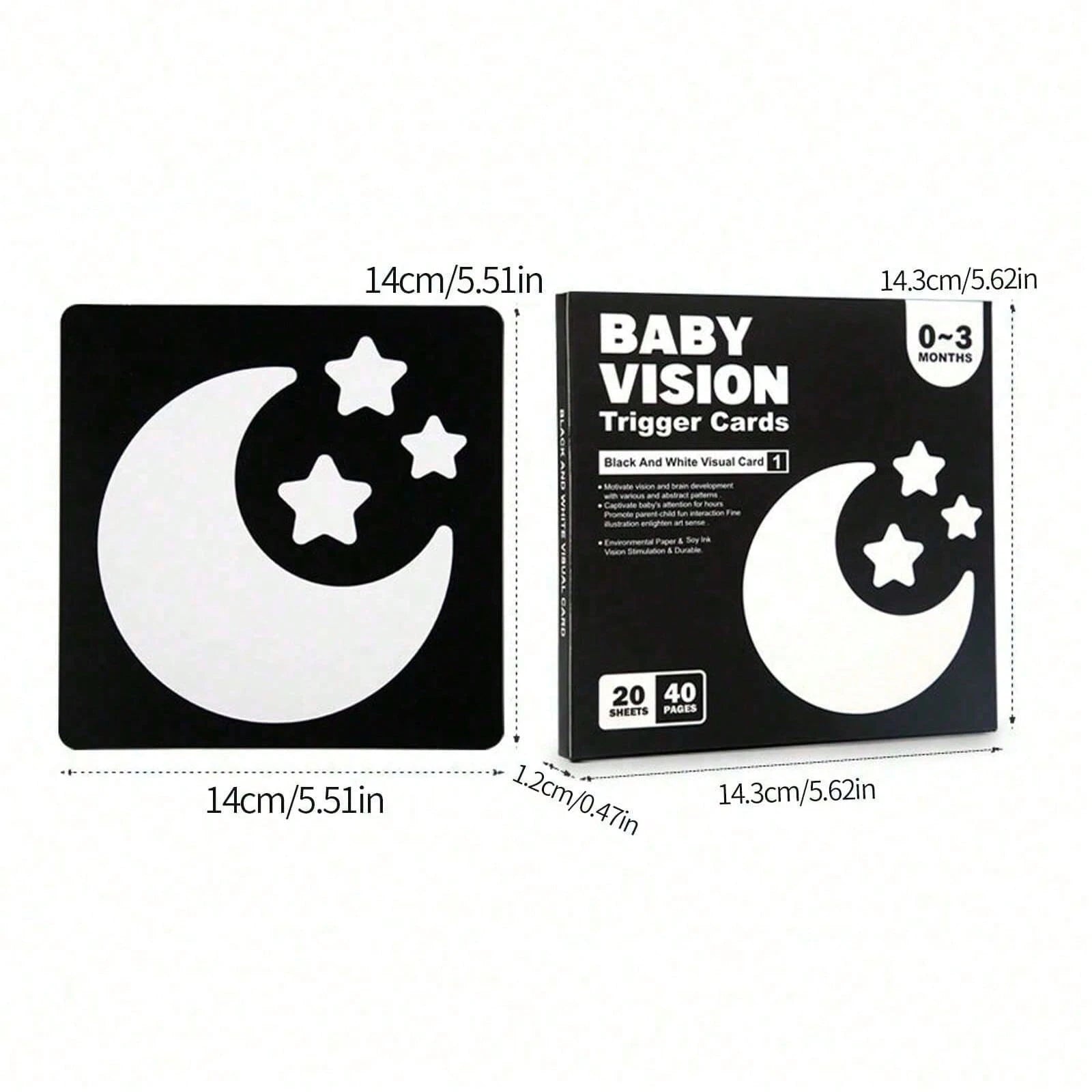 High Contrast Baby Flash Cards For Visual Stimulation, Double-Sided Black And White Early Learning Cards, Newborn Educational Toys For 0-3 Months, Black And White Cards, 6 Months Baby Toys, High Contr