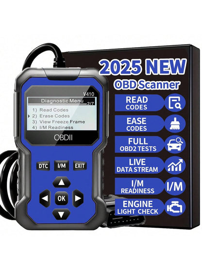 High- End Universal OBD Scanner- Precise Car Engine Fault Code Reader & CAN Diagnostic Device For 1996+ OBD2- Compliant Vehicles, Effortlessly Read And Clear Codes