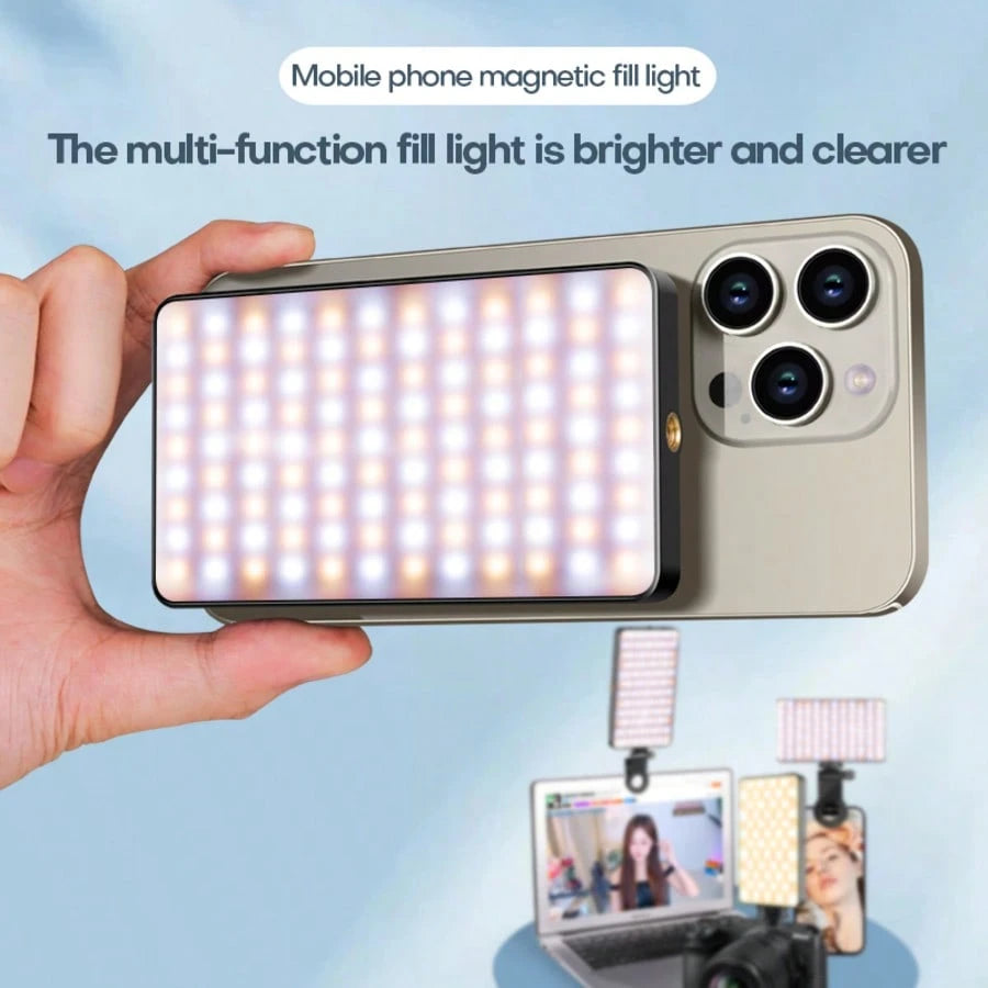 High-Power LED Ring Light With 3 Lighting Modes, USB & Battery Powered, Compatible With IPhone 15/14/13/12/11 Pro Xs, A72/A71/A52/A51, For Smartphones, Cameras, Video Conferencing, Adjustable Clip-On