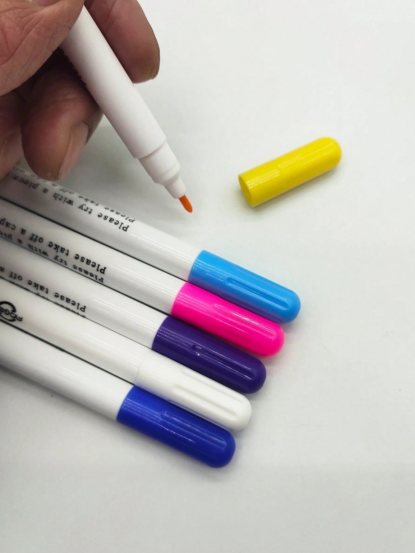 High Temperature Disappearing Marker Pen (Ink Disappears In 7-30 Days Depending On Color And Weather Temperature), Washable Colored Marking Pen, Embroidery Marking Pen With Water-Soluble Ink, Self-Era