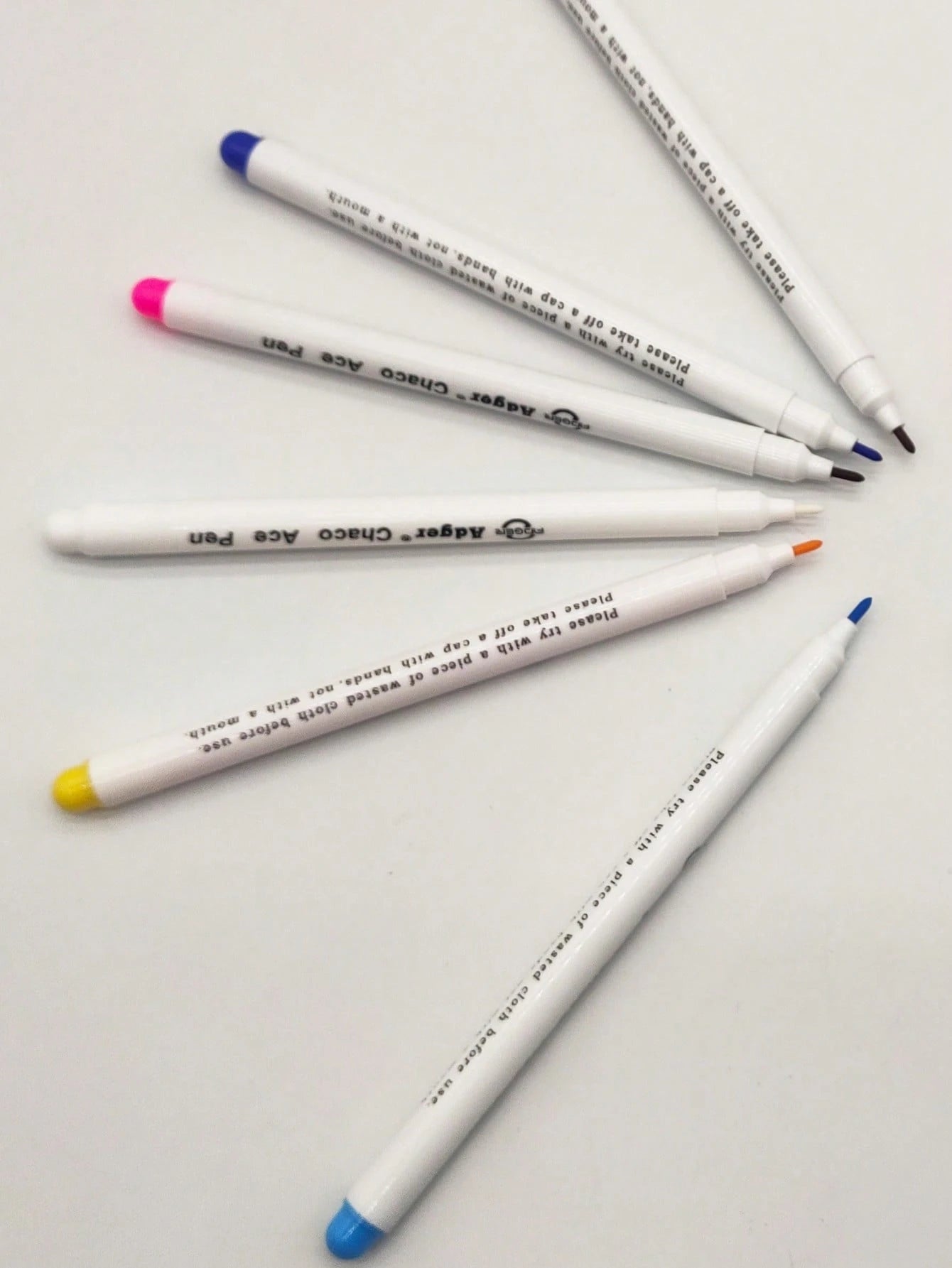 High Temperature Disappearing Marker Pen (Ink Disappears In 7-30 Days Depending On Color And Weather Temperature), Washable Colored Marking Pen, Embroidery Marking Pen With Water-Soluble Ink, Self-Era